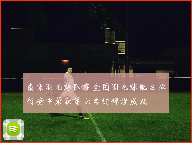 南京羽毛球队在全国羽毛球配合排行榜中荣获第七名的辉煌成就