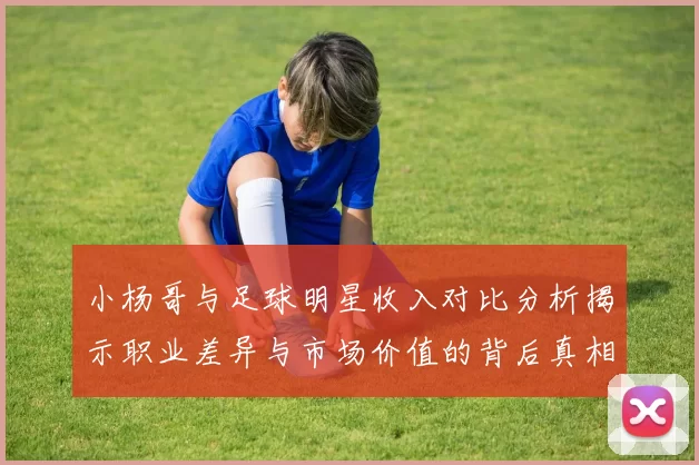 小杨哥与足球明星收入对比分析揭示职业差异与市场价值的背后真相
